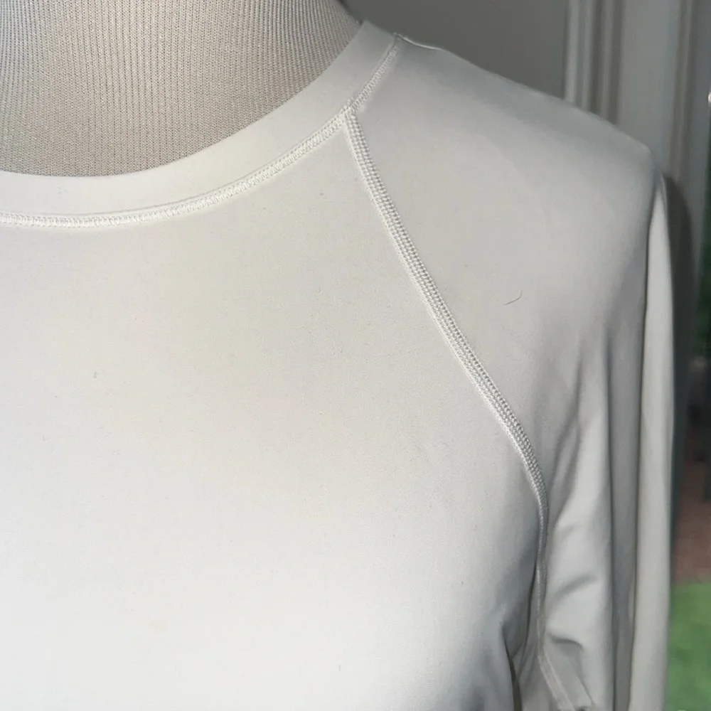 Lululemon White SPF50 Swim Top, Medium, Like New